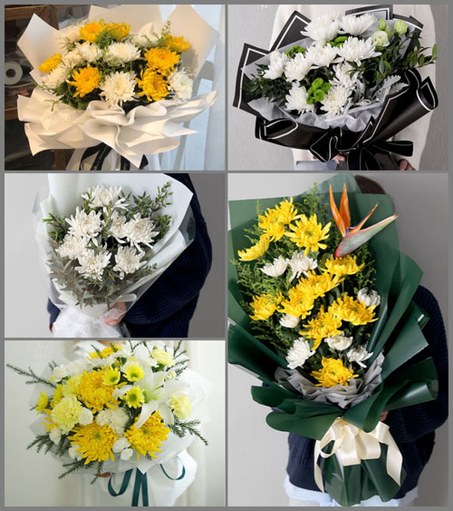 广东江门市台山市汶村镇茭一村白事花束代送